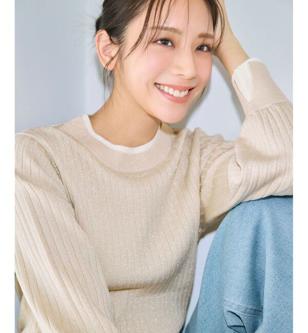 ANY SIS「【WEB・一部店舗限定】ダブルカラー ニット」|ニット・セーター|