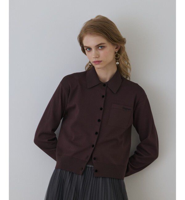 Diagram「バイカラーロゴニットカーディガン」|カーディガン|