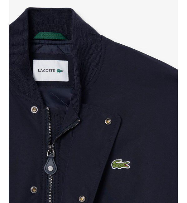 LACOSTE「撥水防風 タフタボンバージャケット / 中綿入り」|ブルゾン・スタジャン|