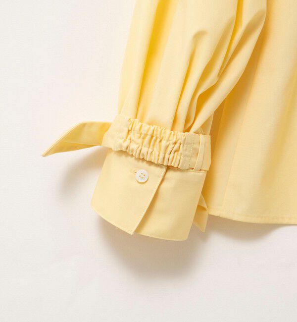 NOLLEY'S「ウォッシャブル袖リボン付きボリュームシャツ」|シャツ・ブラウス|