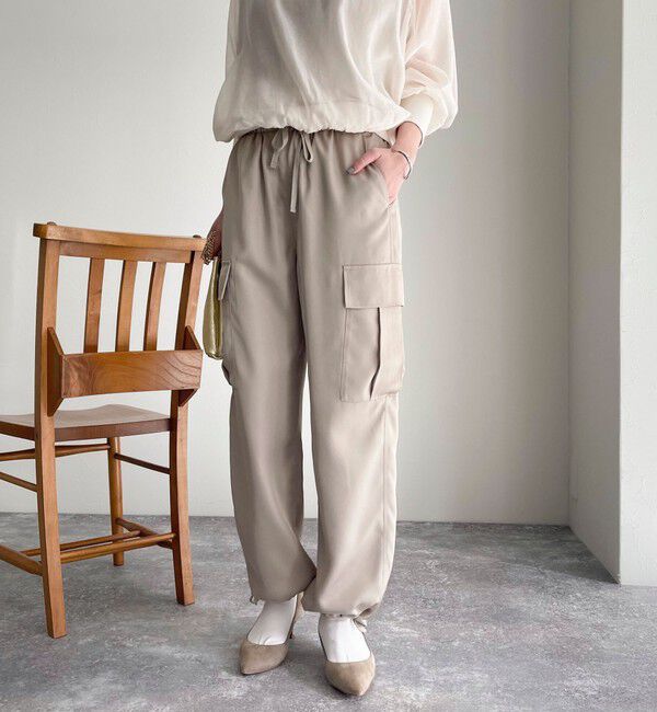 fredy emue「ブライトツイルイージーベイカーパンツ」|カーゴ|