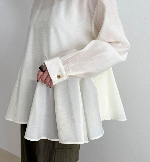 fredy emue「ペプラムシアーボリュームブラウス」|シャツ・ブラウス|