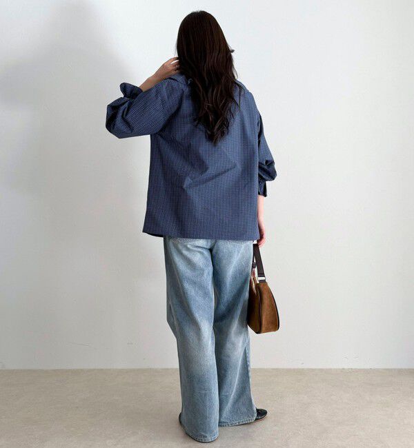 fredy emue「チェックフリルカラーブラウス」|シャツ・ブラウス|