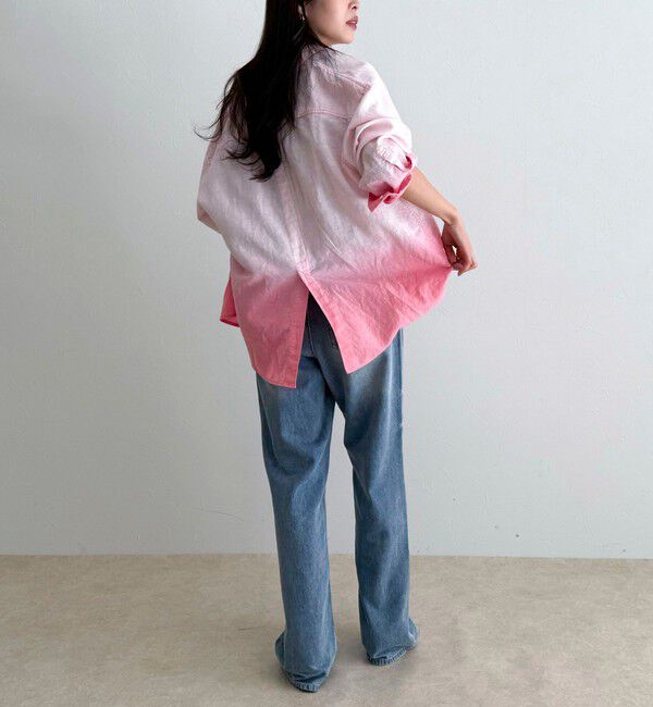fredy emue「グラデーションリネンシャツ」|シャツ・ブラウス|