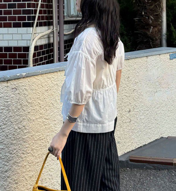 fredy emue「フロントリボンブラウス」|シャツ・ブラウス|