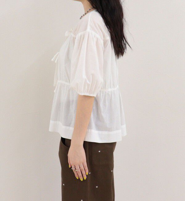 fredy emue「フロントリボンブラウス」|シャツ・ブラウス|
