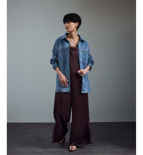 SALON adam et rope'「USAコットンデニムオーバーシャツ［セットアップ対応］」|シャツ・ブラウス|