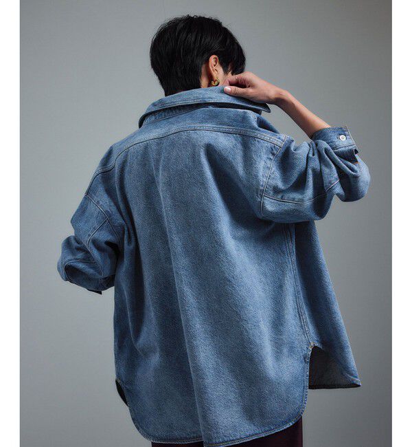 SALON adam et rope'「USAコットンデニムオーバーシャツ［セットアップ対応］」|シャツ・ブラウス|