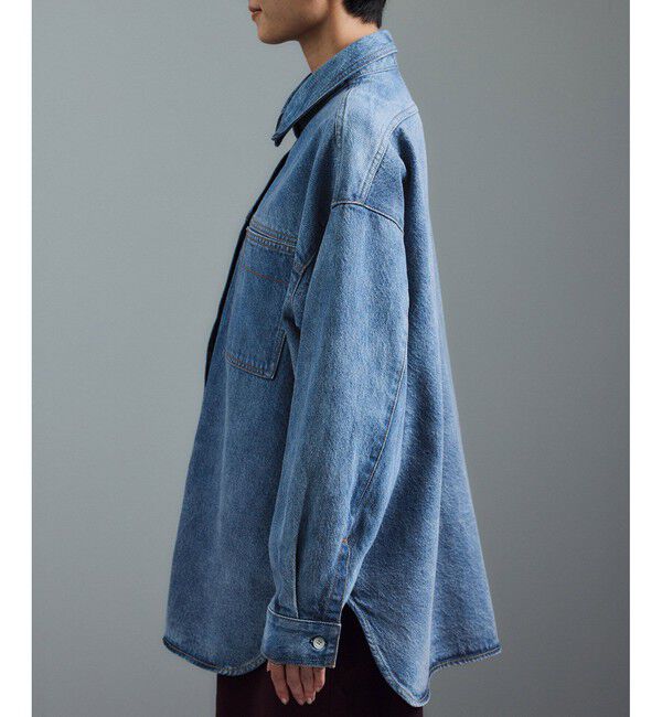 SALON adam et rope'「USAコットンデニムオーバーシャツ［セットアップ対応］」|シャツ・ブラウス|