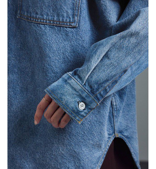 SALON adam et rope'「USAコットンデニムオーバーシャツ［セットアップ対応］」|シャツ・ブラウス|