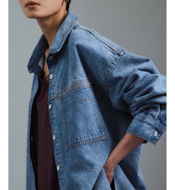 SALON adam et rope'「USAコットンデニムオーバーシャツ［セットアップ対応］」|シャツ・ブラウス|