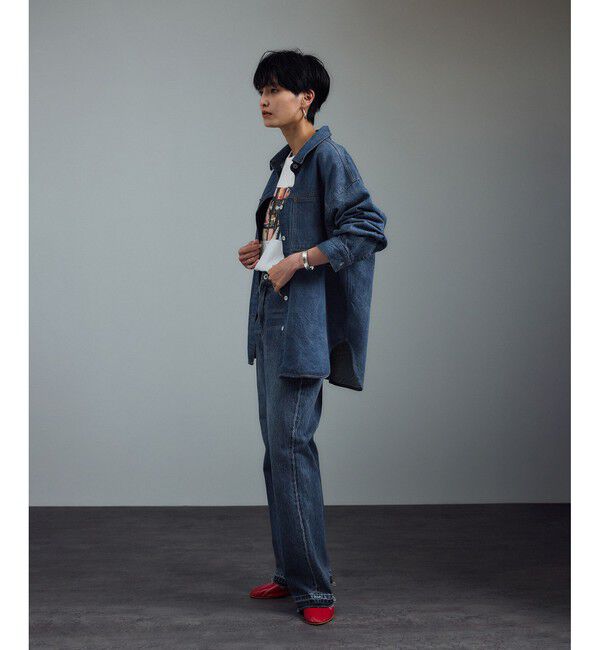 SALON adam et rope'「USAコットンデニムオーバーシャツ［セットアップ対応］」|シャツ・ブラウス|