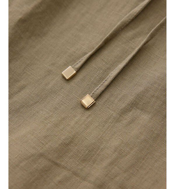 SALON adam et rope'「【WEB限定】ヨーロピアンリネンリラクシーワイドパンツ」|チノ|