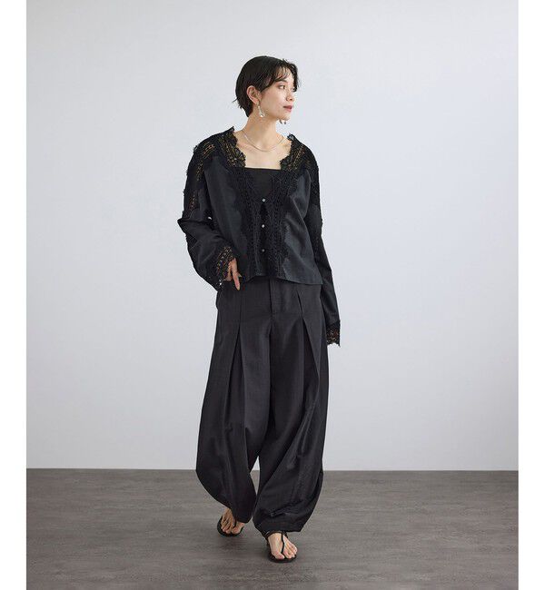 SALON adam et rope'「リトリートレースブラウス / セットアップ対応」|シャツ・ブラウス|