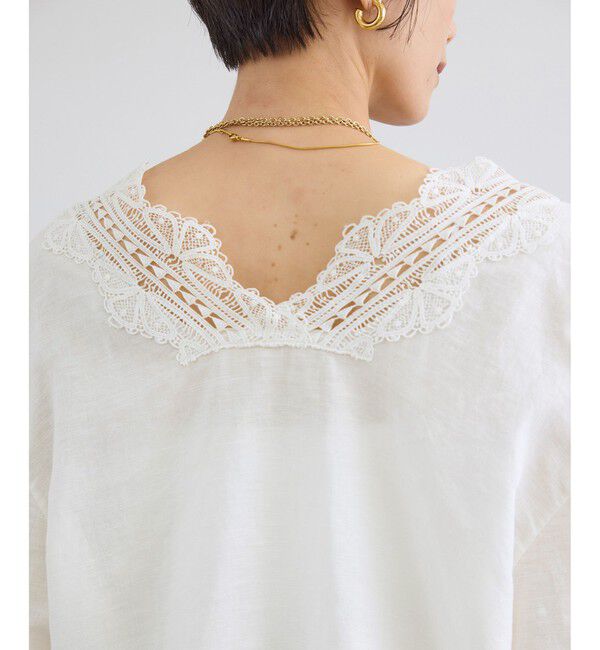 SALON adam et rope'「リトリートレースブラウス / セットアップ対応」|シャツ・ブラウス|