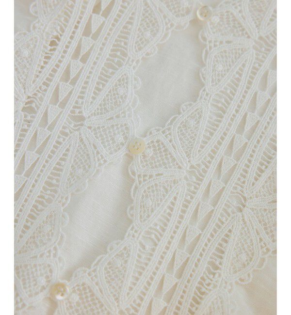 SALON adam et rope'「リトリートレースブラウス / セットアップ対応」|シャツ・ブラウス|