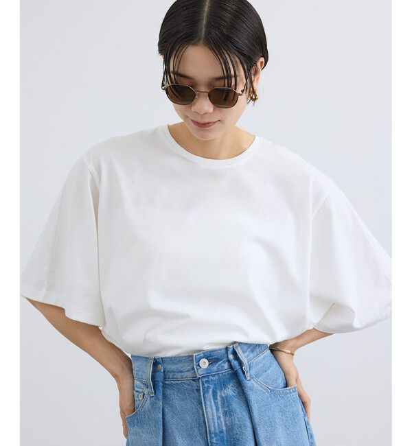 SALON adam et rope'「プリマベールハーフスリーブTシャツ / UVカット」|Tシャツ・カットソー|オフホワイト(15)