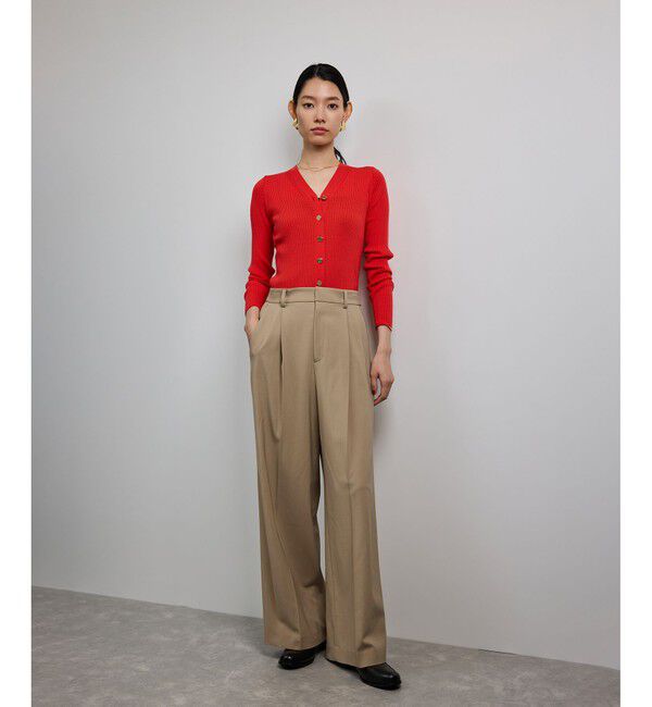 ROPE「ワンタックストレートワイドパンツ【REGGIANI（レッジアーニ）】」|チノ|