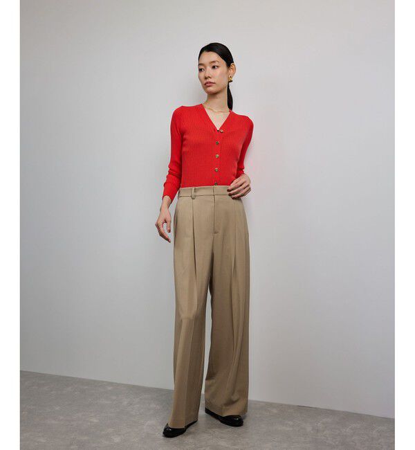 ROPE「ワンタックストレートワイドパンツ【REGGIANI（レッジアーニ）】」|チノ|