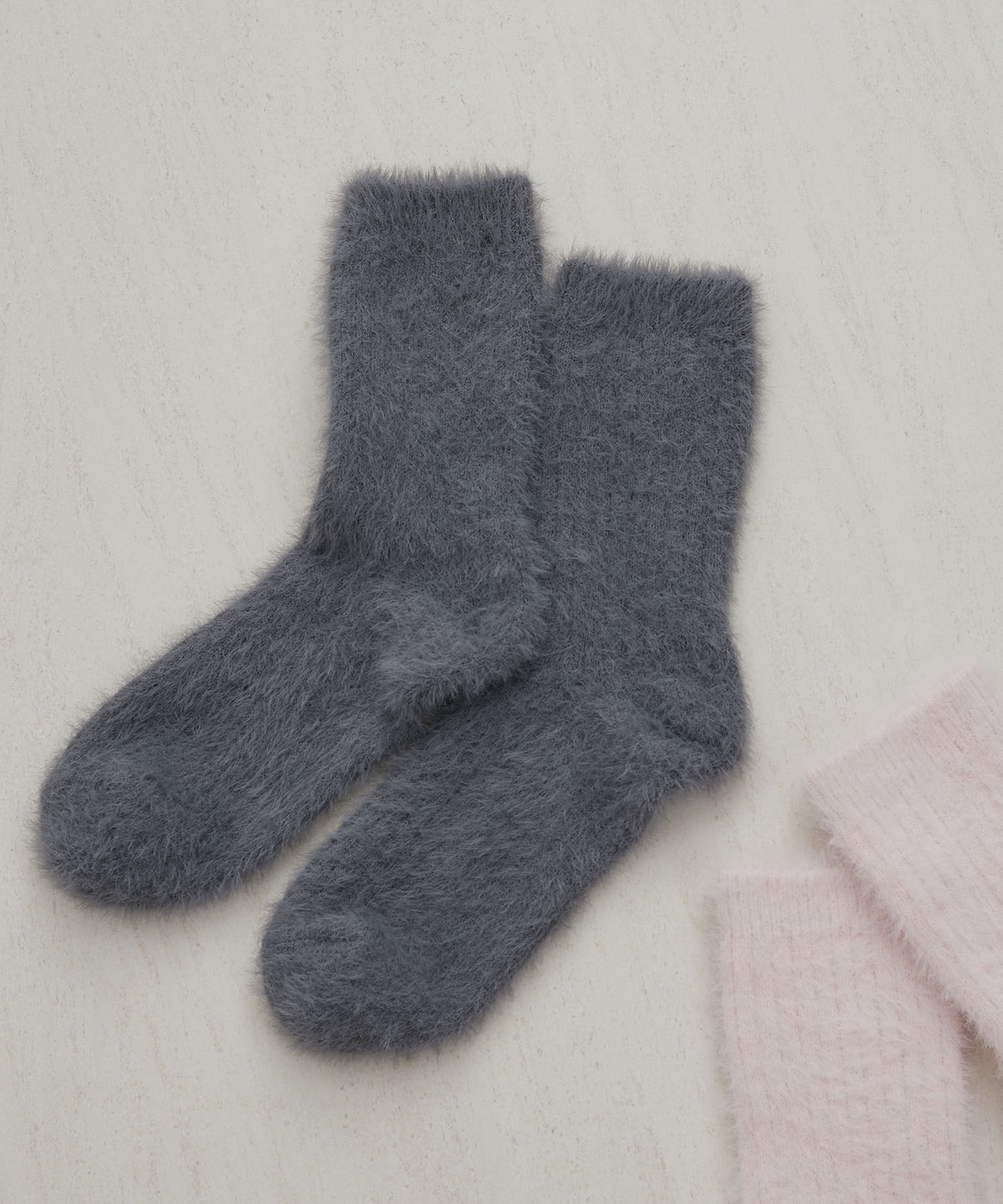 ROPE PICNIC PASSAGE「シャギーソックス」|ソックス|チャコール(06)