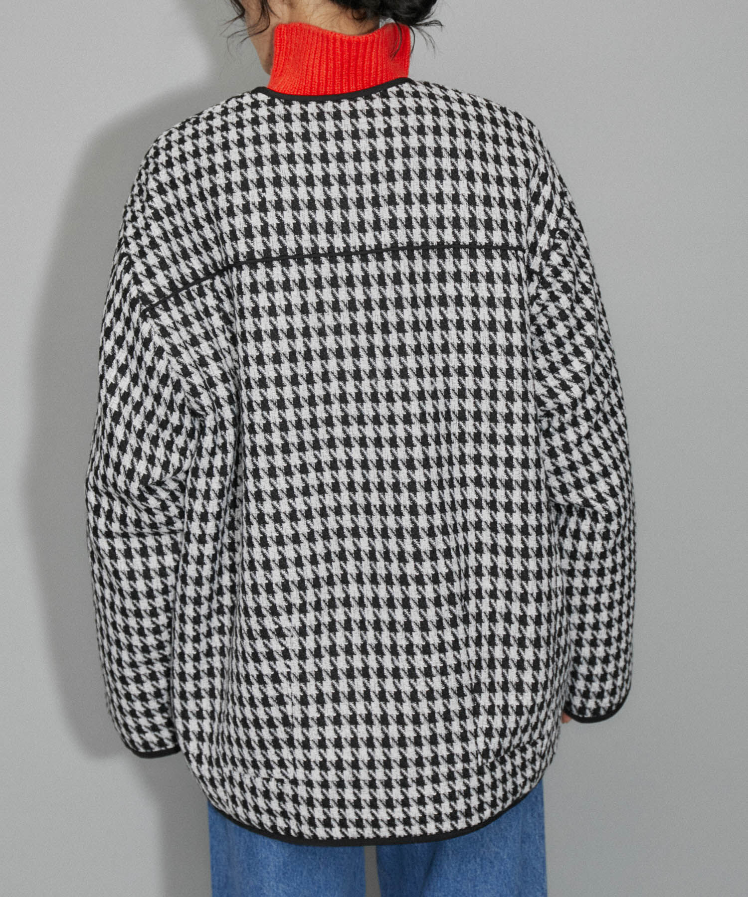 ADAM ET ROPE'「【WEB限定】リバーシブルツイードブルゾン」|ブルゾン・スタジャン|