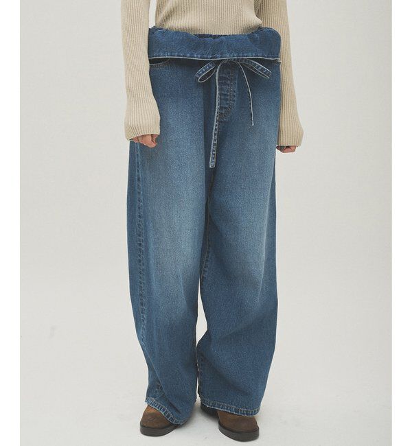  「フリルデニムパンツ」|デニム|