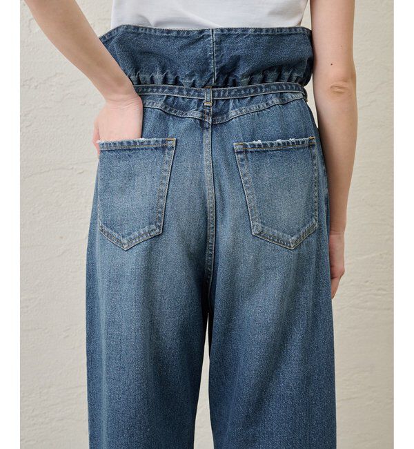  「フリルデニムパンツ」|デニム|