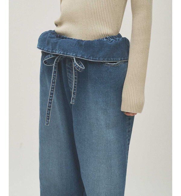  「フリルデニムパンツ」|デニム|