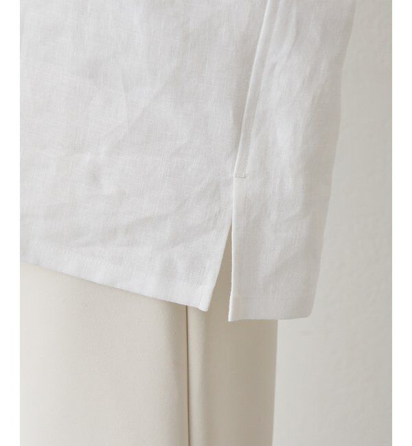  「リネンフードプルオーバー」|シャツ・ブラウス|