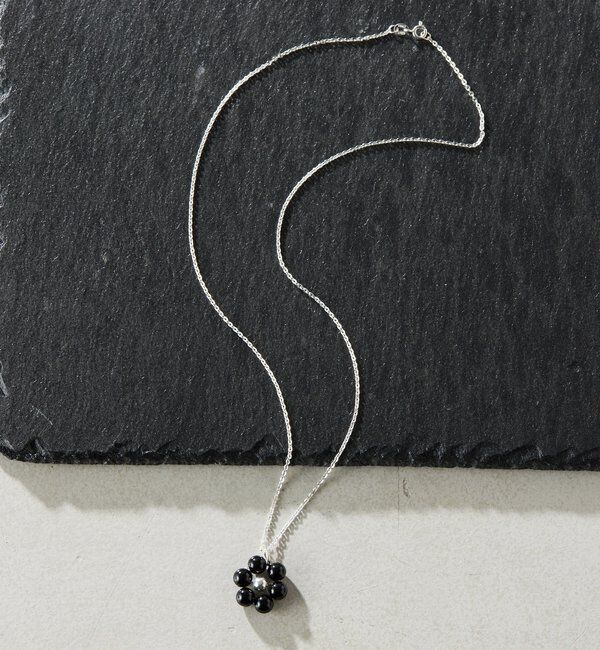  「【Sivelle./シヴェル】Silver925 オニキスフラワーネックレス」|リング|