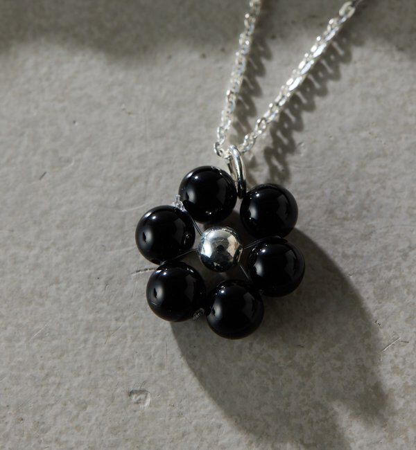  「【Sivelle./シヴェル】Silver925 オニキスフラワーネックレス」|リング|