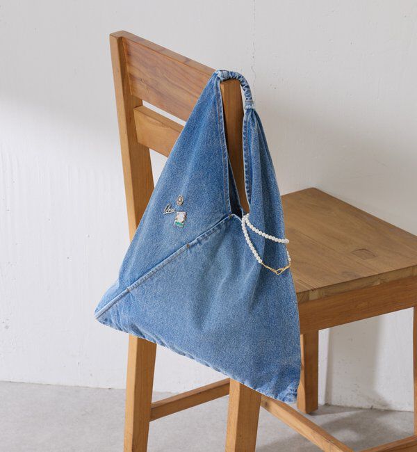  「Q.anos トライアングルデニムバッグ」|トートバッグ|