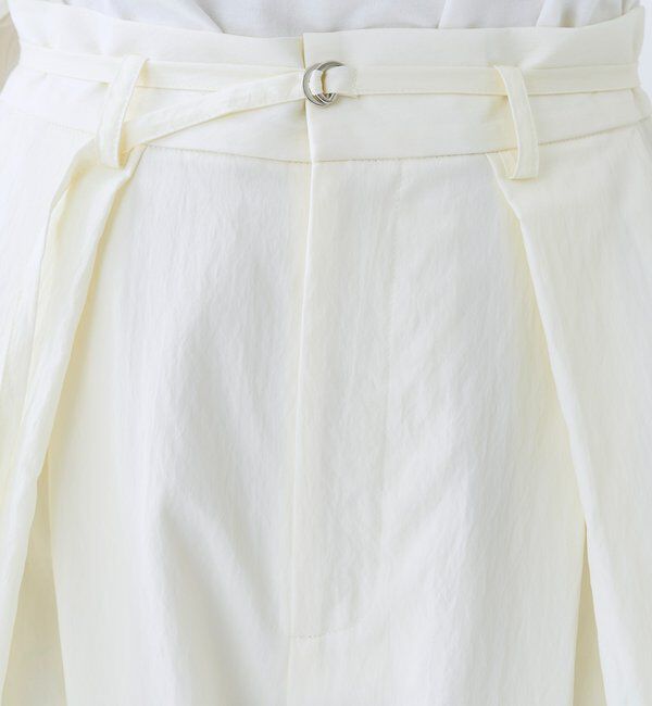  「【美シルエット】クロスタックワイドパンツ」|チノ|