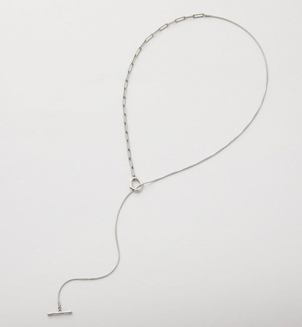  「【R.good（アールドットグッド）】スネーク&times;チェーンラリエット」|ネックレス|シルバー