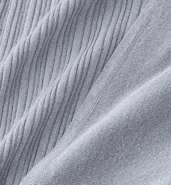  「予約【アレンジ自在】ストール付ラメリブタンクトップ」|ニット・セーター|