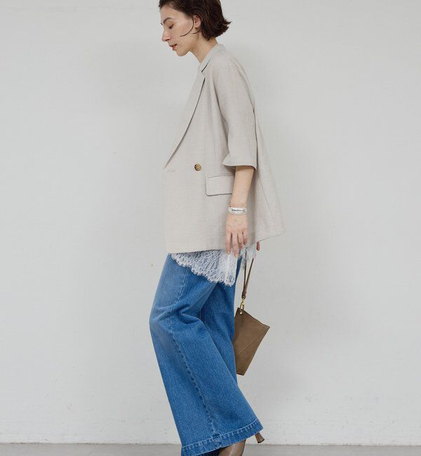  「【2サイズ展開】【大人気アイテムが今年も登場】ハーフスリーブジャケット」|テーラードジャケット|