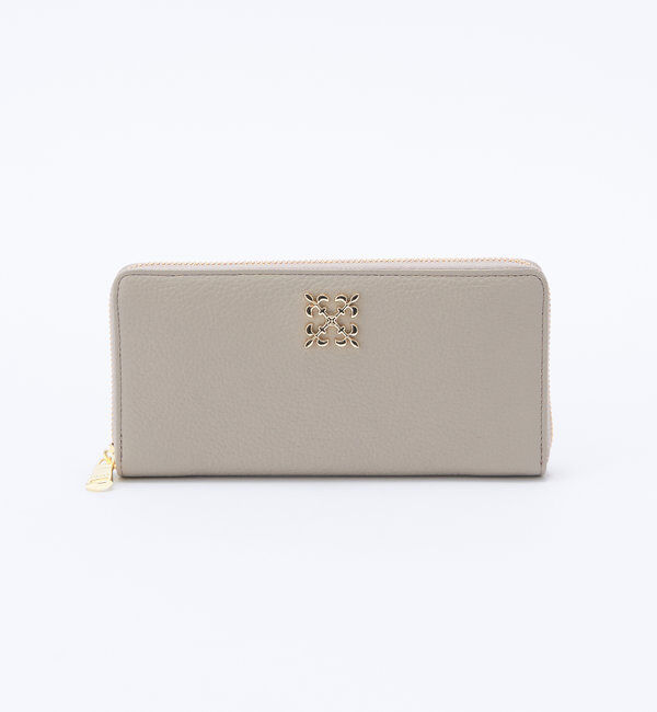  「モノグラムプレートラウンドジップウォレット」|財布|