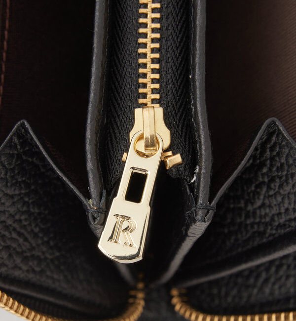  「モノグラムプレートラウンドジップウォレット」|財布|