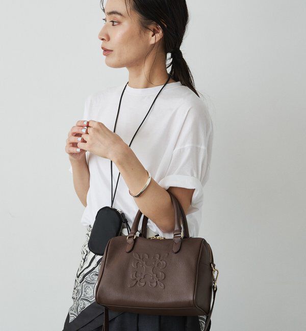  「《composition》レザー2WAYミニボストンバッグ」|ボストンバッグ|