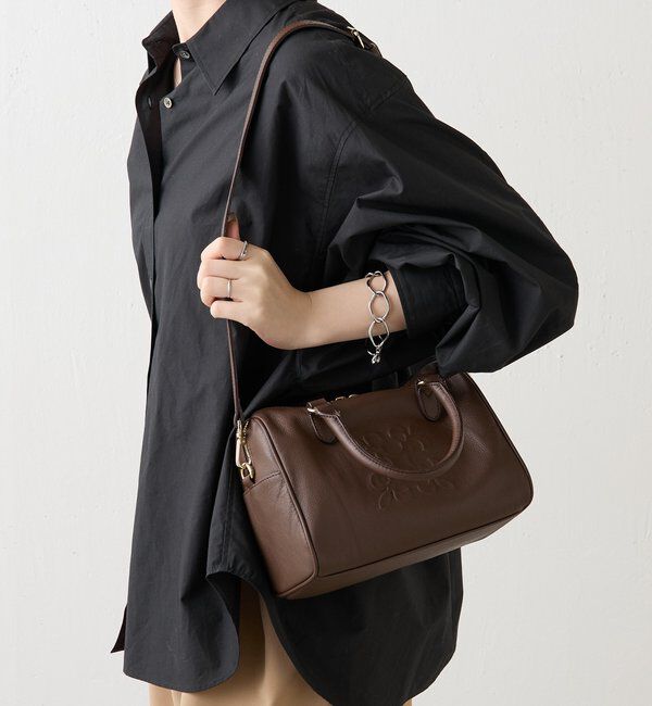  「《composition》レザー2WAYミニボストンバッグ」|ボストンバッグ|