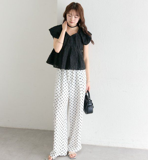  「ドットWベルトパンツ」|チノ|