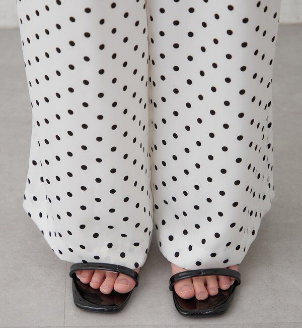  「ドットWベルトパンツ」|チノ|