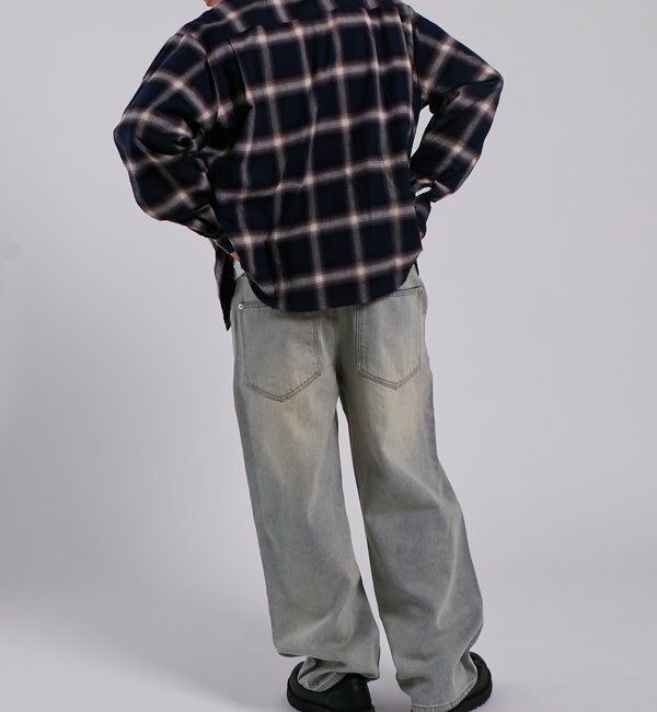  「KOOKY'Nダブルニー切り替えデニム」|デニム|