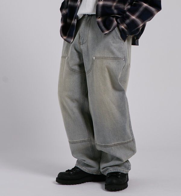  「KOOKY'Nダブルニー切り替えデニム」|デニム|