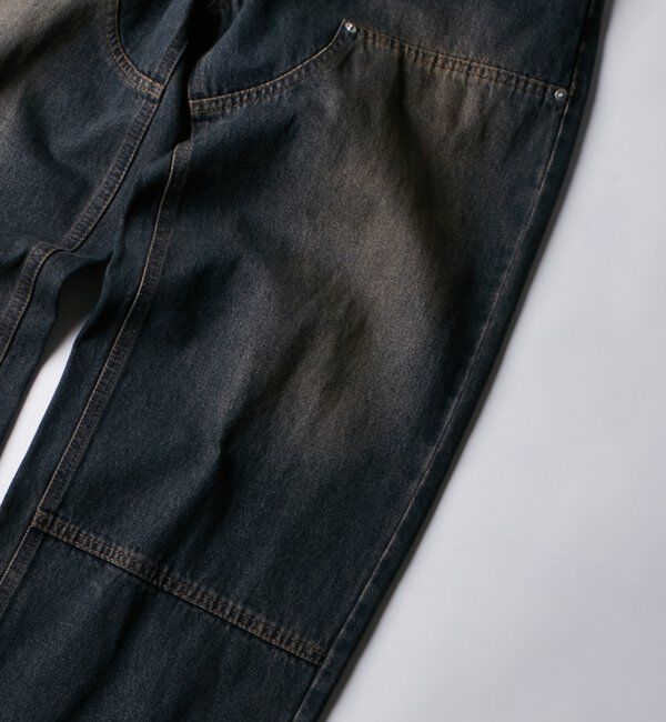  「KOOKY'Nダブルニー切り替えデニム」|デニム|