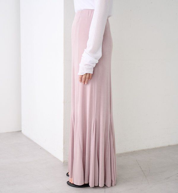  「シアーリブフレアースカート」|スカート|