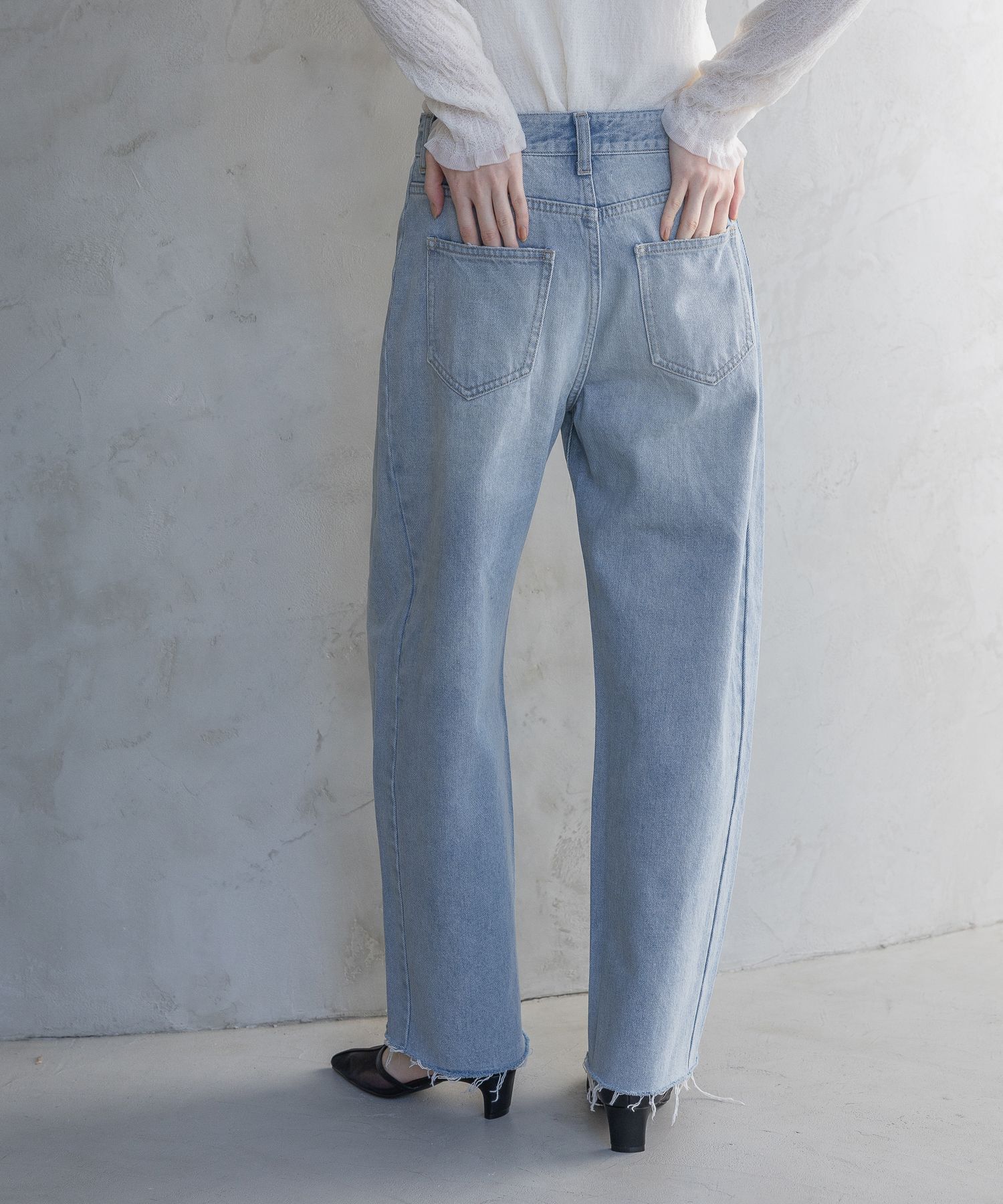 A part by 「Apbカーブデニムパンツ」|デニム|