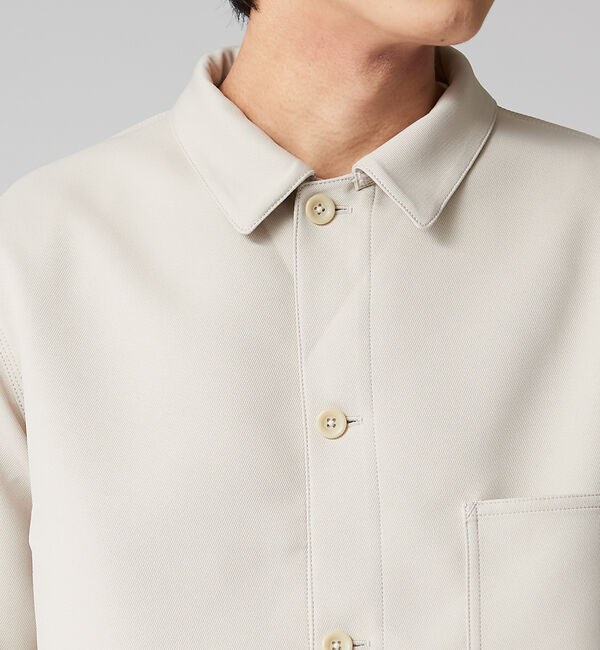 ABAHOUSE「【セットアップ対応】スモーキー カバーオール シャツブルゾン」|ブルゾン・スタジャン|