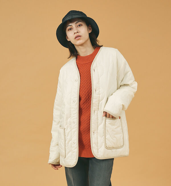 ABAHOUSE「【UNIVERSAL OVERALL/ユニバーサルオーバーオール】 リップストッ」|ブルゾン・スタジャン|アイボリー