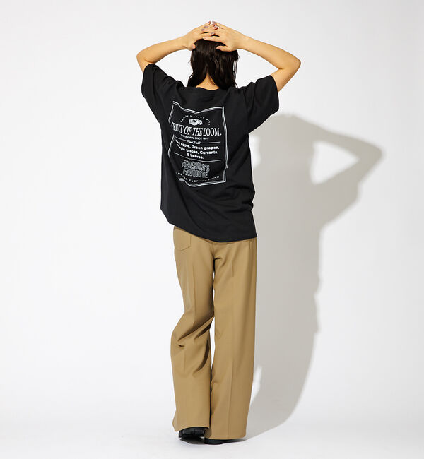 ABAHOUSE「【FRUIT OF THE LOOM】フロント＆バックプリント クルーネック シ」|Tシャツ・カットソー|